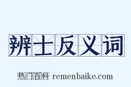 辨士反义词是什么意思的图片